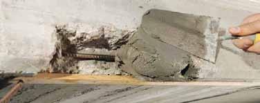 opravné malty Tixotropní a tekuté opravné malty Světová Inovace GeoLite : první geomalta pro monolitickou obnovu betonu Technická a výkonnostní omezení běžných malt na bázi cementu