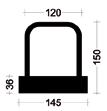 Ø 8 Ø 10 Ø 12 Vylamovací prvky Plexus - dvouřadý šíře 12 cm PLEXUS dvouřadý (šířka třmene - 12 cm, šířka boxu - 14,5 cm) Číslo Název