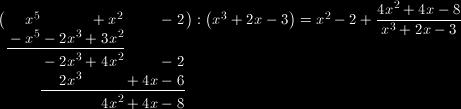 1.2 Řešené příklady 1.2.1 Největší společný dělitel polynomů Příklad 1. Nalezněte největší společný dělitel polynomů P a Q: P pxq x 4 ` x 2 2, Qpxq x 2 ` 2x 3. Řešení.