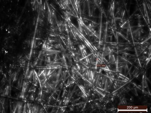 UTB ve Zlíně, Fakulta technologická 44 Snímky z optického mikroskopu na obrázcích 20-22 srovnávají strukturu