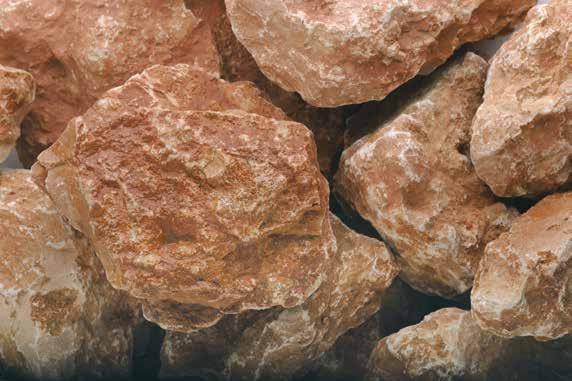 Odpovídající vzhled, podobný kyklopskému zdivu je dosažen vrstvením kamenů přes sebe na čelní straně záhonu. Kameny musí být ručně otočeny plochou stranou ke koši.