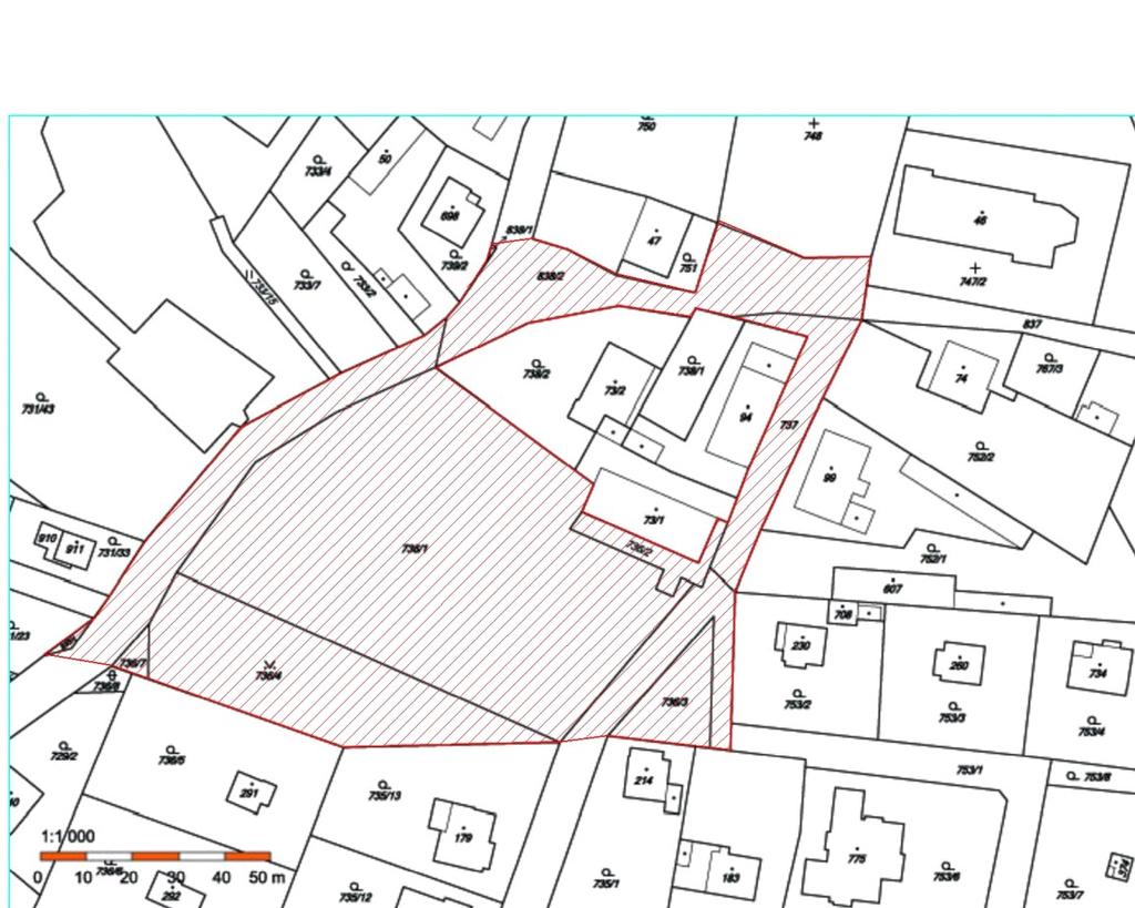 Katastrální mapa _