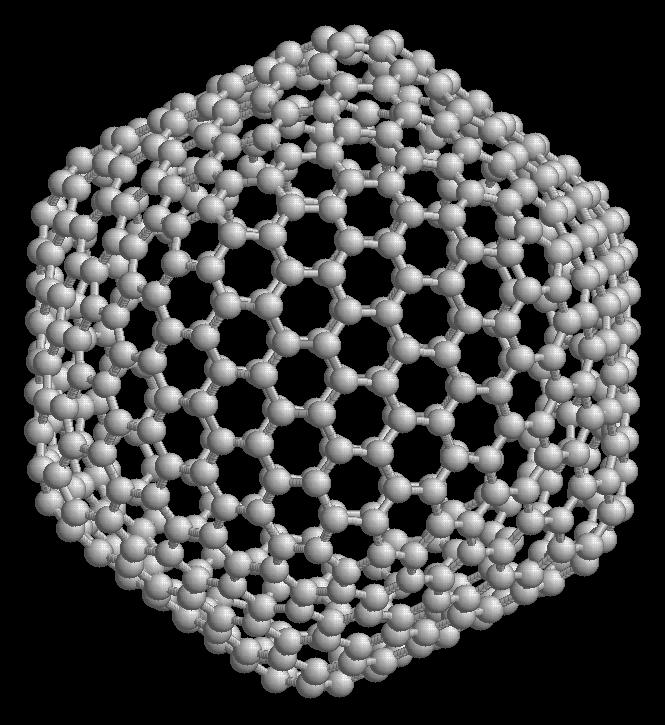 Uhlíkové nanomateriál - Fullereny Pak téměř pro každý sudý počet atomů uhlíku (vyjma 22) existuje další fulleren.