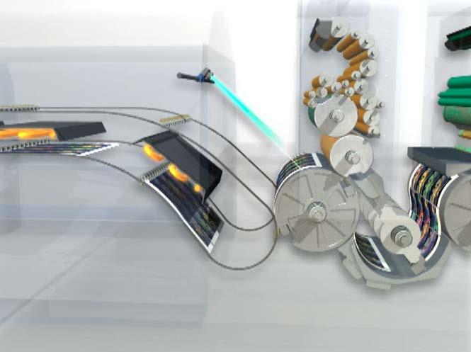 QualiTronic ColorControl inline meranie a kontrola denzity každého potlačeného hárku snímanie kontrolného prúžku kamerový systém s LED osvetlením umožňuje plne