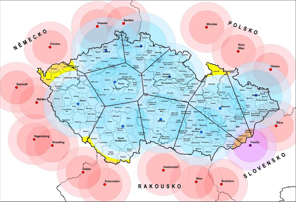 1.1.2 Možné varianty dalšího rozvoje A) Nulová varianta Ponechání stávajícího stavu beze změny s předpokladem dalšího rozvoje přeshraniční spolupráce a zlepšení pokrytí okrajových území touto formou