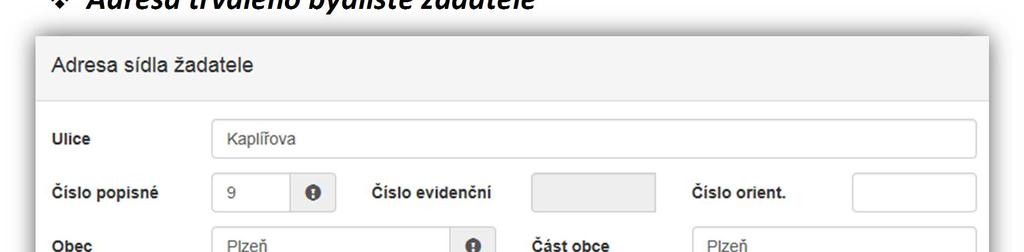 10 znaků, Kód banky povinná položka, vyberte z rozbalovacího seznamu kód ČNB 0710.