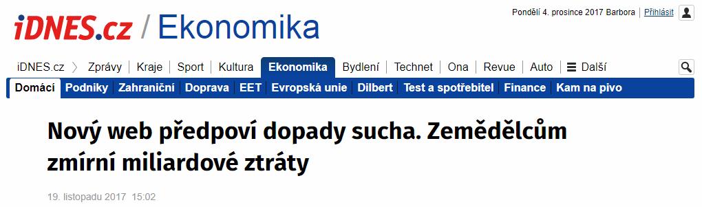 V postižených oblastech se zemědělci potýkají se ztrátami ve výši až 7,5 miliardy, které potřebují kompenzovat.