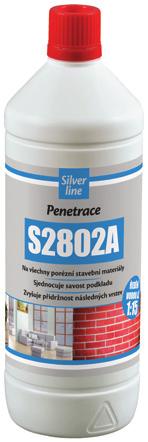 Penetrace S2802A Penetrace vyrobená na bázi vodné disperze styrenakrylátového kopolymeru mísitelná s vodou. Po vytvrzení vytváří transparentní, vodou nerozpustný film.