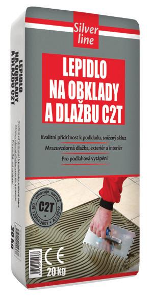 dalších savých podkladů Pod stavební lepidla na obklady a dlažbu, opravné stěrky na beton, samonivelační hmoty, na beton, cihelné zdivo, vápenocementové interiérové i exteriérové omítky Následné