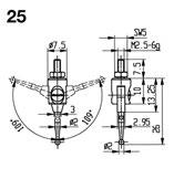 102 3 Ploché čidlo 4,8 mm Ø 7,40 103 4 Ploché čidlo 7,8 mm Ø 7,90 104 5 Dotykový hrot 1,5 mm Ø 9,70 105 7 Kuličkové čidlo 3 mm Ø 7,40 107 8a Kuličkové čidlo 2