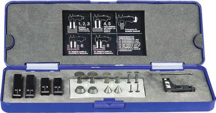 31229 ß - Sada příslušenství vhodná pro všechna digitální posuvná měřidla s tloušťkou čelisti od až do 3,5 mm - K dispozici jsou 2 různě dlouhé páry držáků čidel, do kterých lze namontovat různá