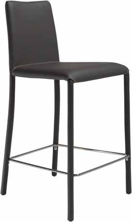 židle barové BIJOU SGF 65/80 podnož i potah: celočalouněná imitace kůže