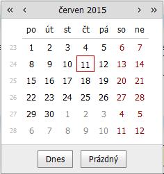 V závislosti na stavu ISVS může obsahovat tyto tlačítka: 4.3 Tabulky Ve formulářích aplikace se vyskytují tabulky. Záznamy lze do tabulek přidávat i odebírat.