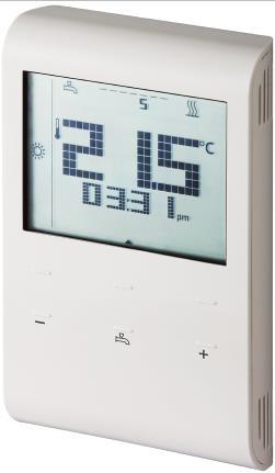 s 1423 Prostorový termostat s týdenním časovým programem, nezávislé řízení přípravy teplé vody pro systémy vytápění RDE100.