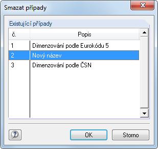 7 Obecné funkce Kopírování návrhového případu Vstupní údaje aktuálního návrhového případu lze zkopírovat příkazem z hlavní nabídky v modulu RF-TIMBER Pro Soubor Kopírovat případ.