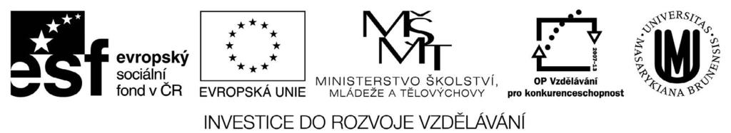 Tato publikace vznikla v rámci projektu OP VK s názvem Inovací bakalářských studijních programů k lepší zaměstnatelnosti s registračním číslem CZ.1.07/2.2.00/28.0238.