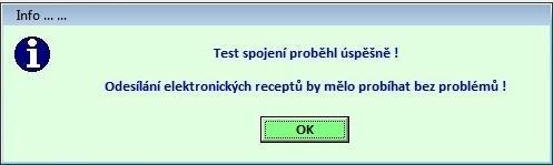 Jestliže se toto zelené (úspěšné) okno neobjeví a objeví se chybové hlášení, s největší pravděpodobností není některý z 3 přístupových údajů vyplněn správně.