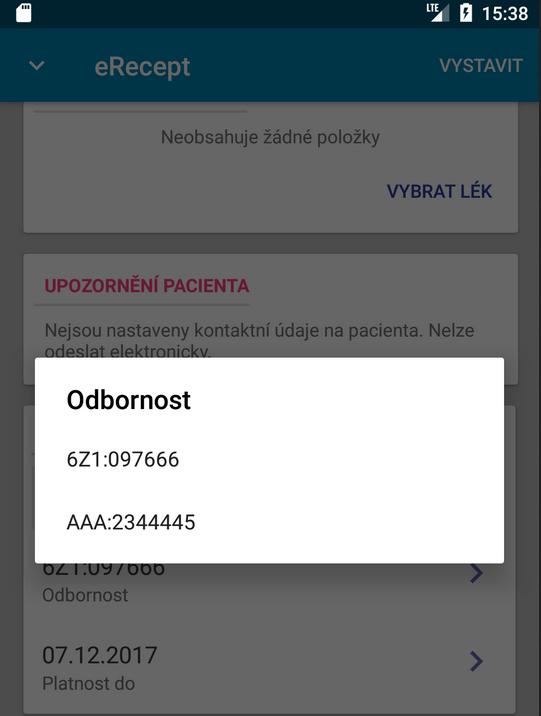 Více odborností vázaných na IČP Lékař vůči zdravotní pojišťovně může mít každou odbornost vázanou na jiné IČP. V aplikaci si můžete nastavit přepínání Odbornosti i IČP.