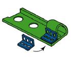 Charakter výstupkového svařování Typy vytvářených spojů: Pomocí výstupkového svařování lze vytvářet : přeplátované spoje (v případě prolisovaných výstupků v plechu svar připomíná vícebodový spoj)