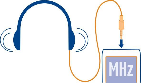 Hudba a zvuk 31 V telefonu můžete poslouchat rozhlasové stanice FM - stačí připojit headset a vybrat stanici. Chcete-li poslouchat rádio, musíte k přístroji připojit kompatibilní sluchátka.