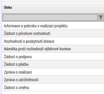 Snímek s vyznačením číselníku pro specifikaci předmětu zmocnění Plná moc se může vztahovat k více dokumentům než k jednomu.