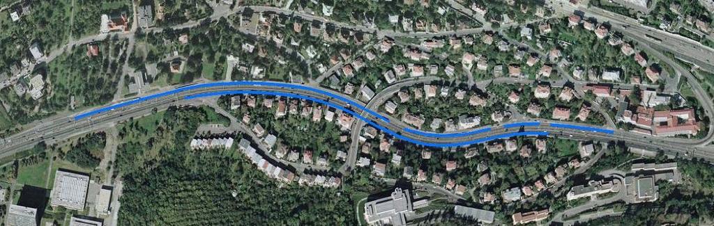 Clona číslo 210 Ulice V Holešovičkách Délka 870 m Clona číslo 210 Ulice V Holešovičkách Délka 634 m Obr.