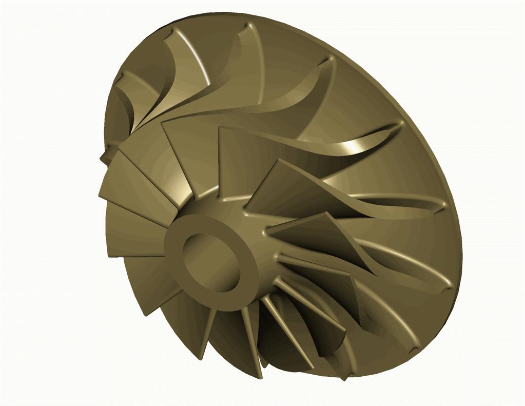 Obr. 20 3D model radiální turbíny Obr.