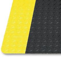 PVC houba, PVC kůže černá/žluté prošití