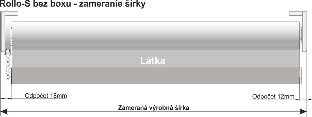 FAREBNÉ A MATERIÁLOVÉ PREVEDENIA Farba komponentov 08 biela V súčasnosti máme v ponuke len biele prevedenie komponentov textilnej roletky Rollo.