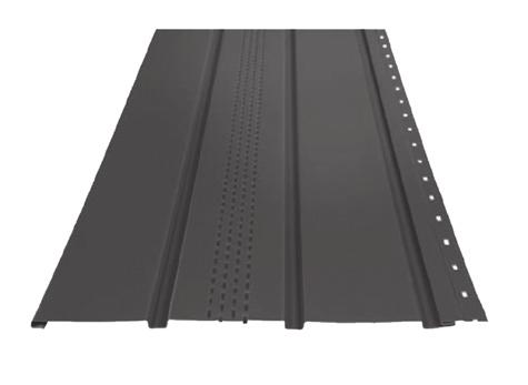 Podbití okapové římsy Soffit Název Povrchová úprava Cena Soffit Zlatý dub Polyester 399,-/483,- za m 2 Soffit Tmavý ořech NOVINKA Polyester 399.