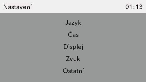 Čas Časový údaj nastavte po prvním zapojení spotřebiče do sítě nebo po odpojení ze sítě na delší dobu (déle než jeden týden). Nastavte HODINY čas.