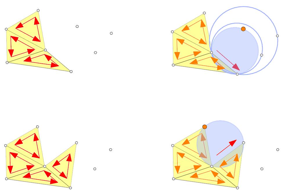 Delaunay triangulace Metoda inkrementální konstrukce