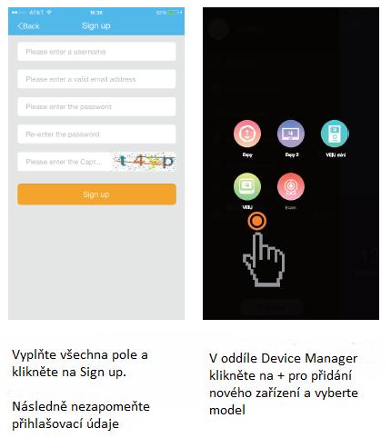 6. Podrobný návod 6.1. Registrace a přidání zařízení 6.2.