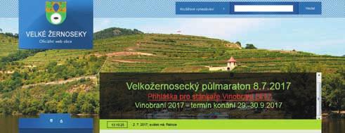 Internetové stránky obce V souãasné dobû byly stránky obce doplnûny o moïnost prohlídky obecní historické kroniky a dvou spoleãensk ch kronik.