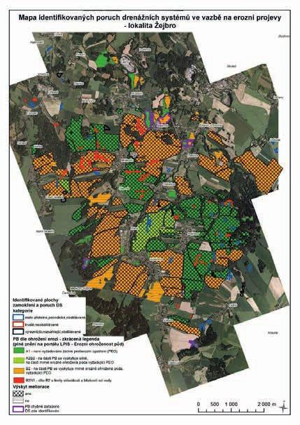 Obr. 91 ukázka mapových výstupů zpracovaných na základě vyvíjené metody identifikace DS pomocí DPZ, zejména RPAS (více