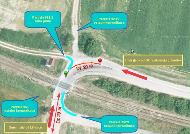 4.4 Doplňující zjištění 4.4.1 Nedostatky a opomenutí zjištěné během šetření, které se nevztahují k závěrům o příčinách Během šetření MU zjistila DI, že v nejmenší požadované délce rozhledu pro