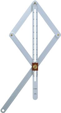 Úhelník Combi Úhelník Combi můžete používat k měření úhlů nebo k přenášení úhlů z místa měření na pracovní místo.