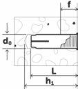 Narážecí kotvy Narážecí kotva LAL+ s límcem, z galvanicky pozinkované oceli NOVINKA l Jako samostatné upevnění podle ETAG 001; Část 4 v tlačené zóně betonu (viz ETA-13/0442) l Ve skupinách pro