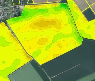 Využíváno pro získání hranic půdních bloků na sledovaných farmách Enhanced Vegetation Index (EVI) Datové sady získané z Landsat 5, Landsat 8