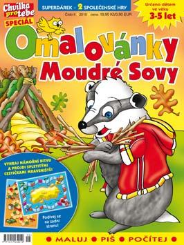 Děti Omalovánky moudré sovy Časopis určený dětem ve věku 3 5 let je plný nejen malování, ale předškoláci si mohou zkusit také psaní