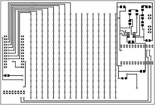 Obr. 5.14 Měřicí modul - DPS - spodní strana Obr. 5.15 Měřicí modul - DPS - spodní strana - osazovací plán Popis některých prvku z obr. 4.