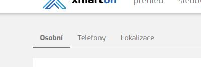 Osobní nastavení údajů o uživateli Telefony sekce obsahuje seznam telefonů uživatele, na kterých má nebo měl nainstalovanou aplikaci Xmarton a umožňuje Autorizovat nový telefon (je možné zde