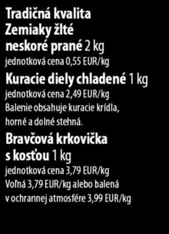 Tradičná kvalita Zemiaky žlté neskoré prané