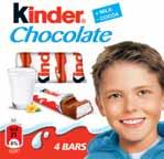 kakaové, mléčné, Admirál 17,90 1390 Kinder Chocolate Maxi 21 g