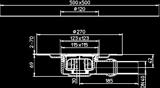 Jednoduchý prístup do potrubia cez rýchlouzáver - tesný do 0,5 bar. Ako do steny, tak do podlahy!!!! HL98 trieda zaťaženia K3 (300 kg)... 203,12 243,74 HL098.