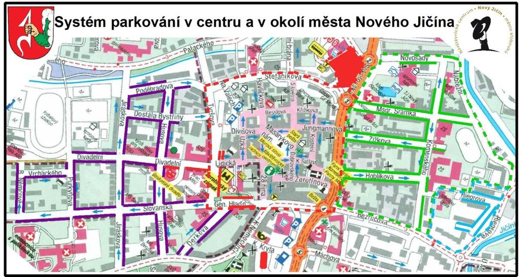 potřeby ohledně MHD a parkovacích karet v centru města a městské památkové rezervaci tzv.