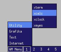 Plugin box Grafika pluginu box zobrazuje titulky oken aplikací v pořadí, v jakém jsou navzájem zanořena na obrazovce jim příslušná okna.