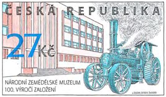 částka 10/2018 Poštovní věstník strana 58 Počátky Národního zemědělského muzea sahají do roku 1891. Jako samostatná instituce vzniklo Zemědělské muzeum v roce 1918.