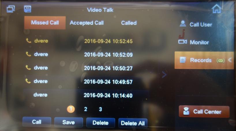 a. Video hovory - Video Talk V této části menu si můžeme hlavně prohlédnout historii zmeškaných a přijatých volání.
