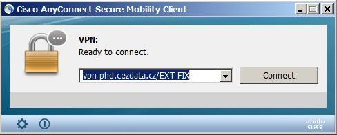 ČEZ s profilem pro externí uživatele, tj.: vpn-phd.